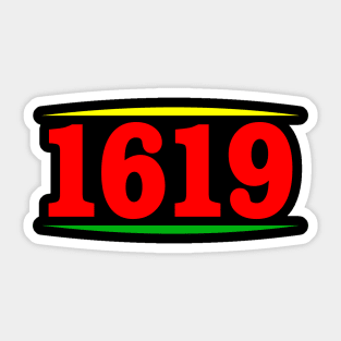 Black History Month African American Heritage 1619 Sticker
